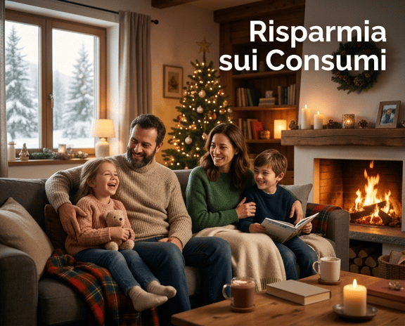 Risparmia sui Consumi’, font chiaro e accattivante