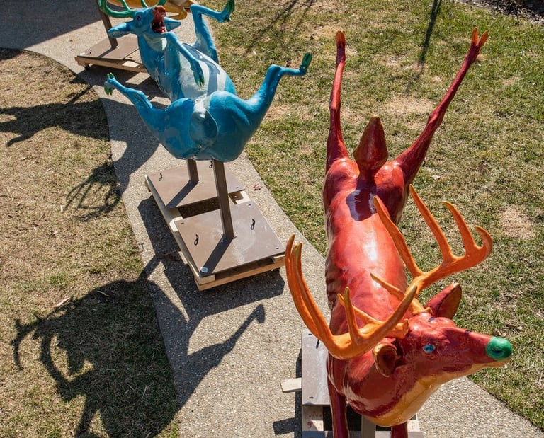 public art, Paul Freeman artist, valley line lrt art, animal art, unique original art,
