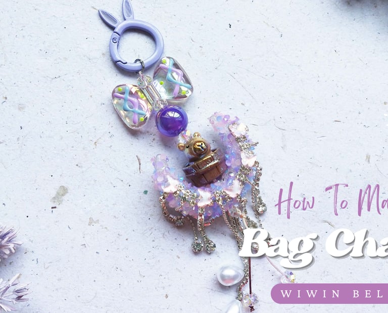 DIY Capybara Fancy Bag Charm 👜✨ | Adorable & Easy to Make!
