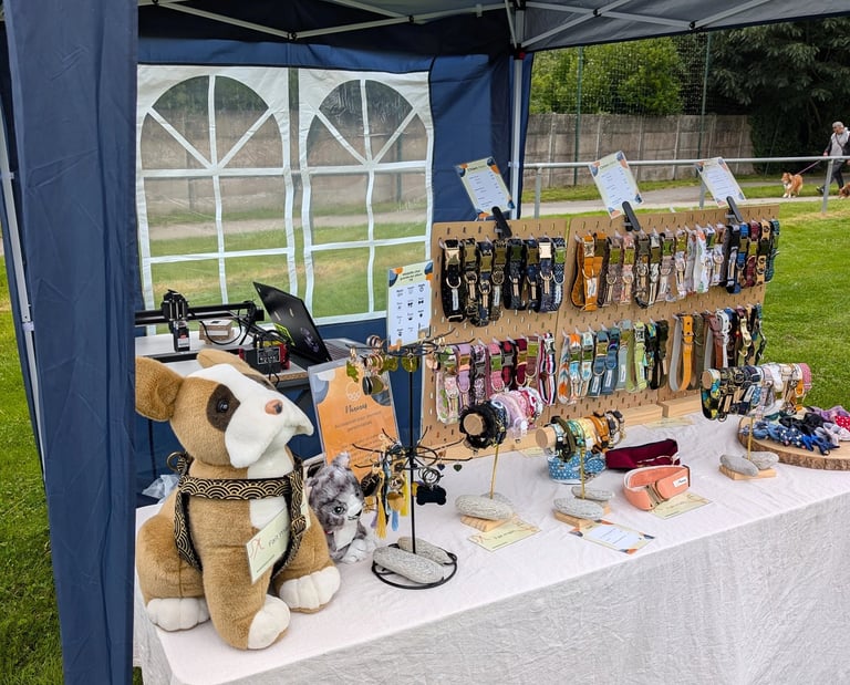 a table with a table cloth covered with a table cloth