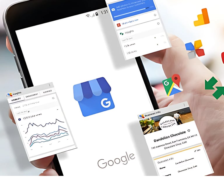 Gestor de Google meu negócio orgânico, tour virtual e seo para sites