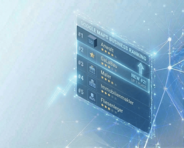 Bild was zeigt dass ein Unternehmen im Rang aufsteigt