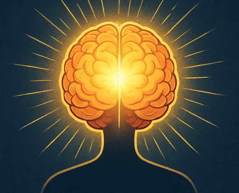 A warm, inviting workspace of a psychologist blending sports and therapy elements.