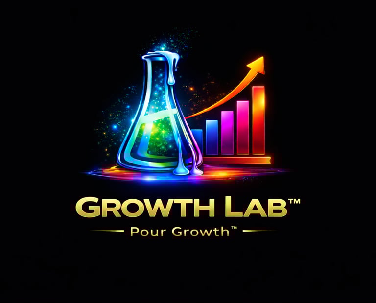 Growth Lab identity visual showing structured system designed to expand hospitality business reach