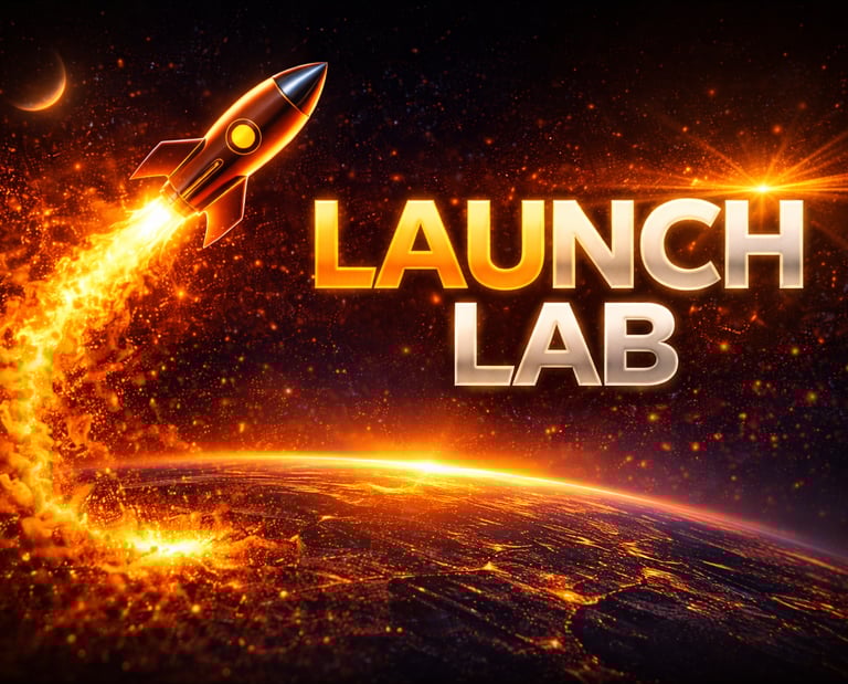 Launch Lab activation visual showing process used to launch hospitality business infrastructure