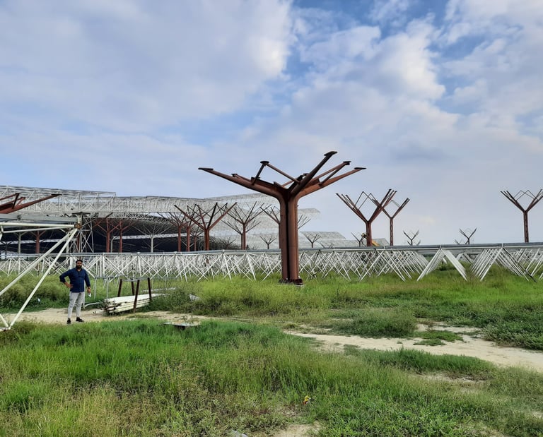 Tubular Structure Fabrication & Erection at Nirankari Spiritual Centre, Haryana