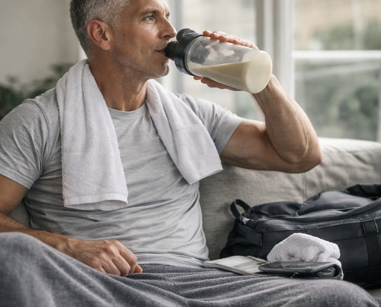 fit man over 40 post workout recovery faster muscle repair natural method