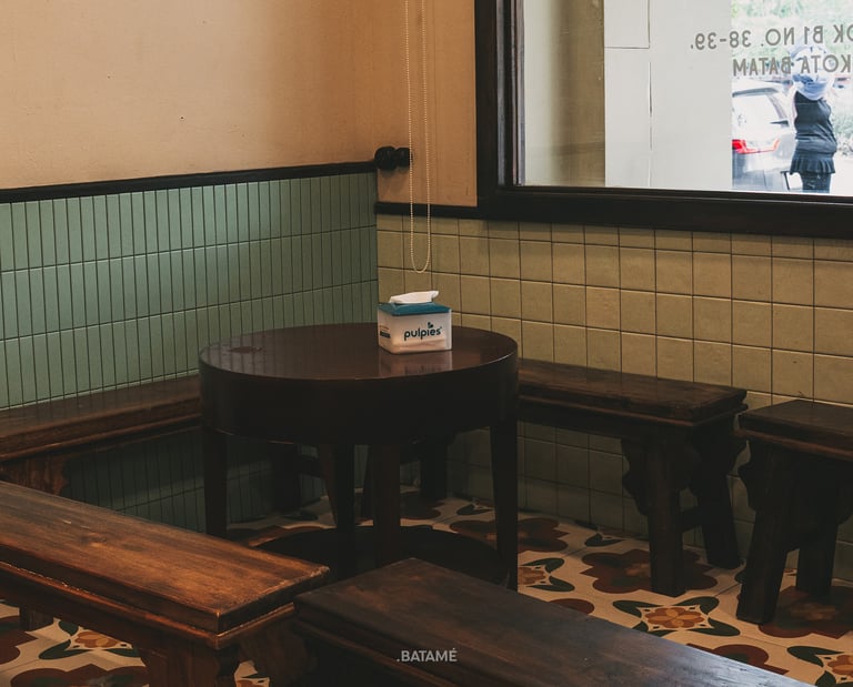 a small intimate and nostalgic space of Poetri Radja Batam