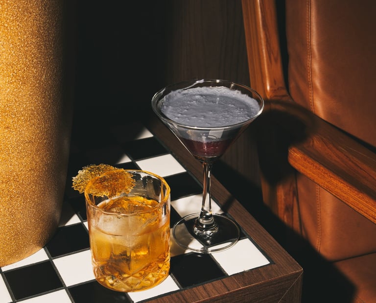 Alcoholic beverages and cocktails at Garden Bay Batam
