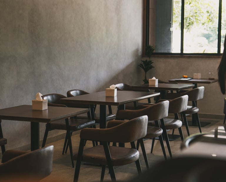 interior seating area at Grind Now Coffee Bar Batam