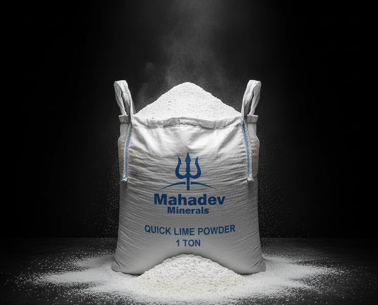 crushed lime powder