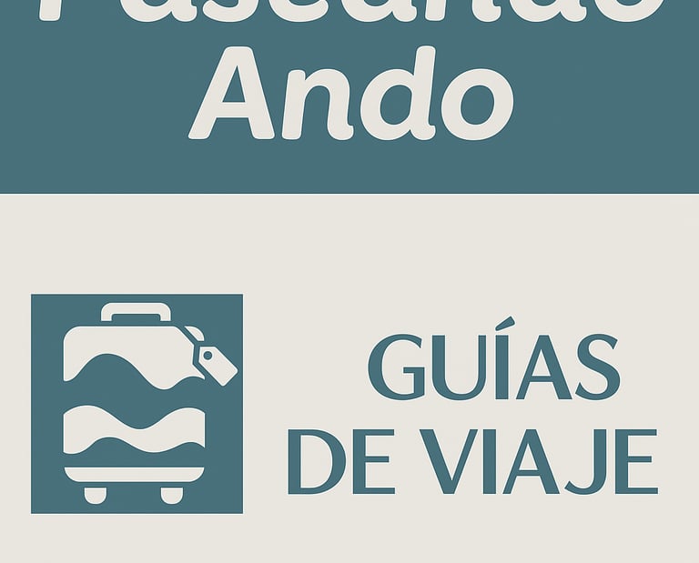 “Imagen promocional de guías de viaje con itinerarios listos para usar