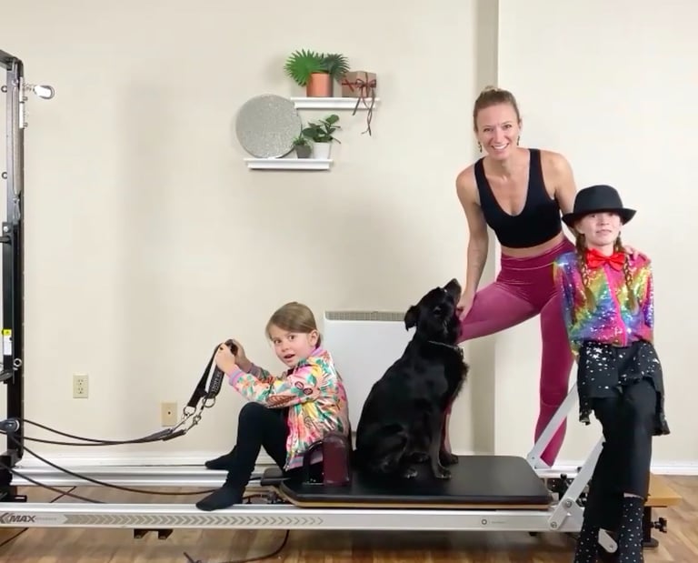 about me, my pilates journey, customized pilates lessons offered virtually