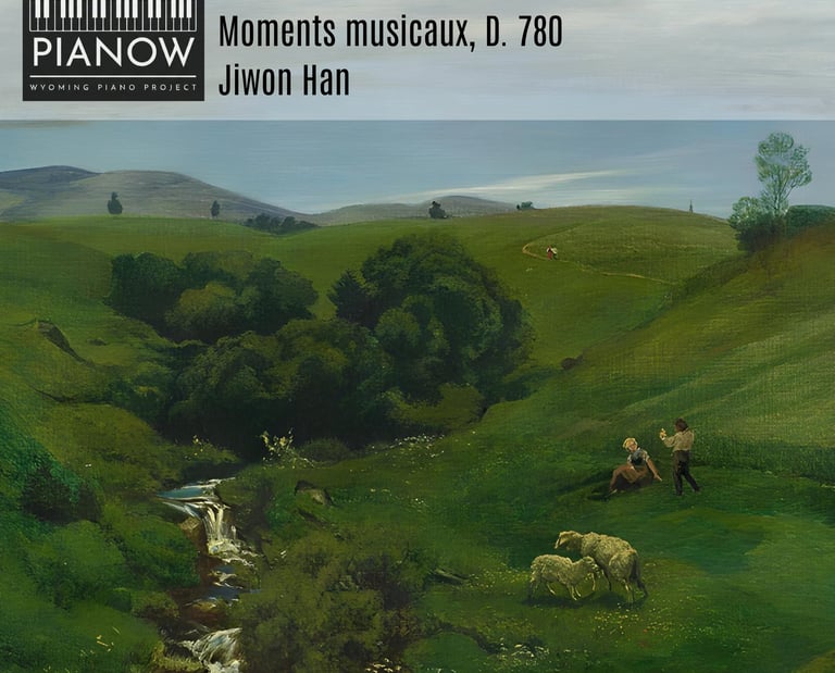 Pianist Jiwon Han - Schubert Moments musicaux Album Cover