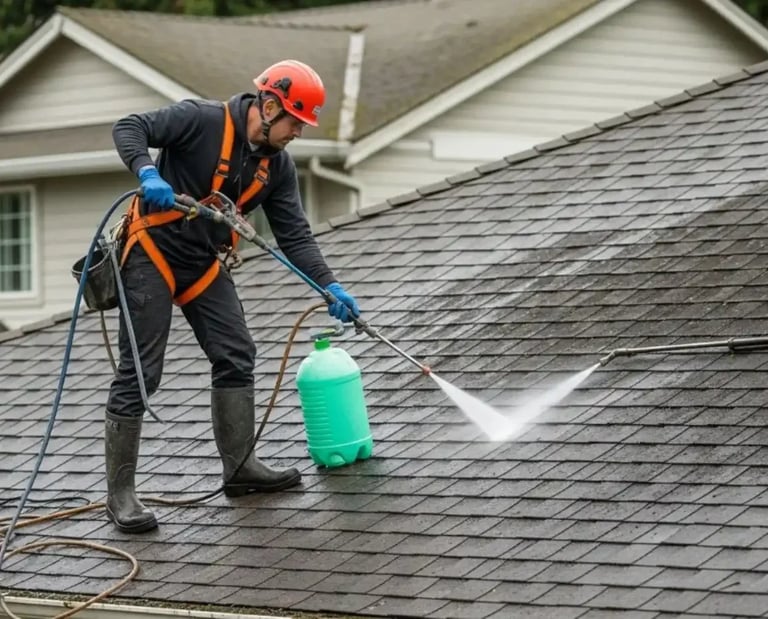 Gutter cleaning service in Lakeland Florida that cleans roofs