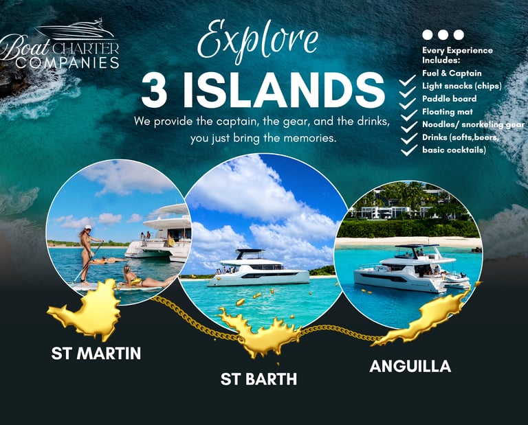 arawak, arawak day charter, st martin day charter, boat charter comapnies