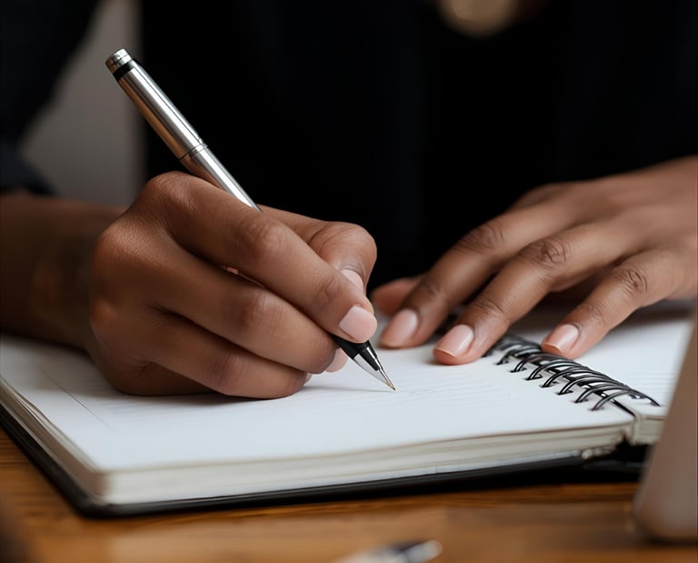 woman writing