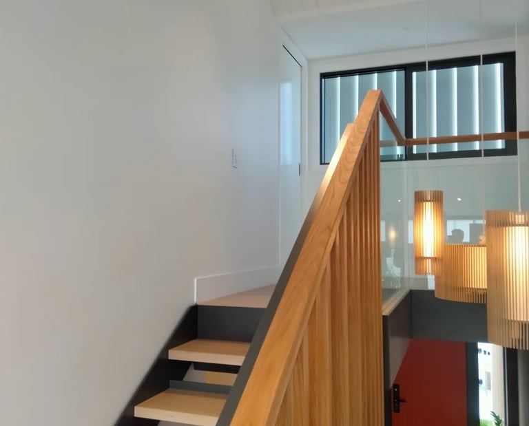 Interior painting project stairwell - Browns Bay