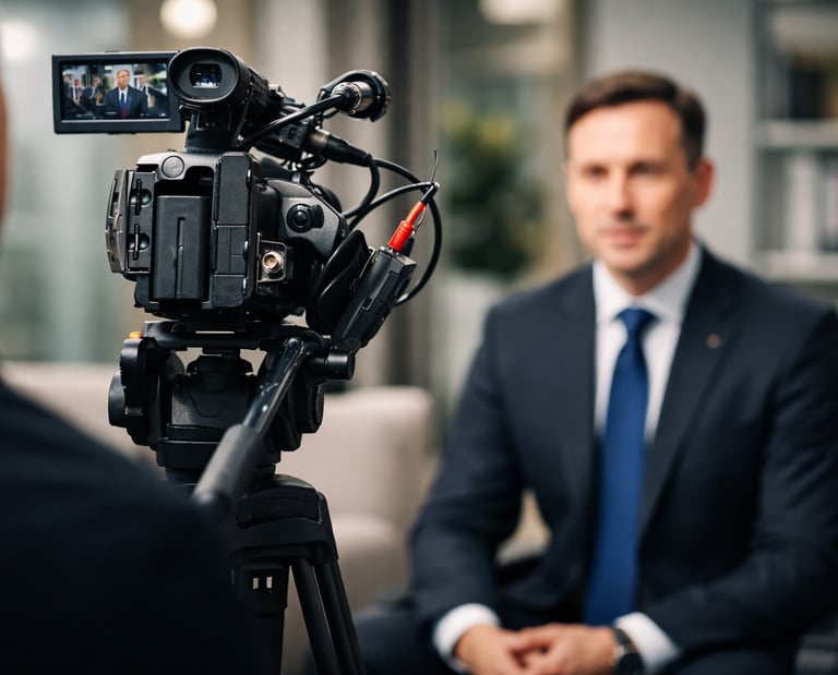Fred Moulin media training interview TV