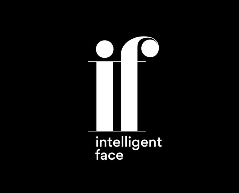 a black and white logo with the word if it's intelligent