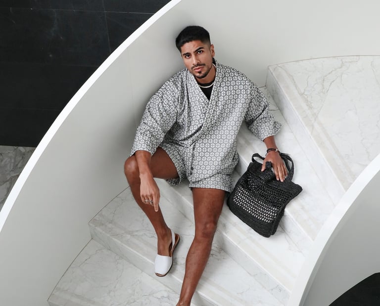 Dany Peña international model and actor in luxury lifestyle fashion portrait