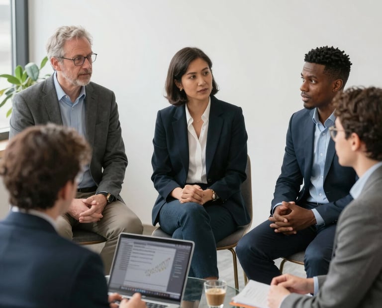 A student solving math problems on a blackboard with red chalk.