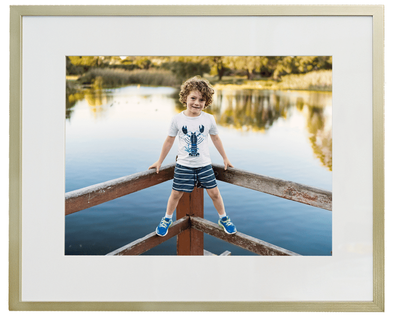 Framed and matted children's portrait print, Perth photography wall art products by Fisher Photography