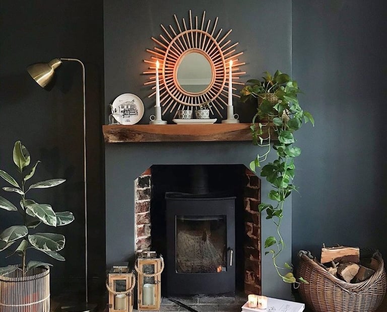 Living room wall color Down Pipe No 26