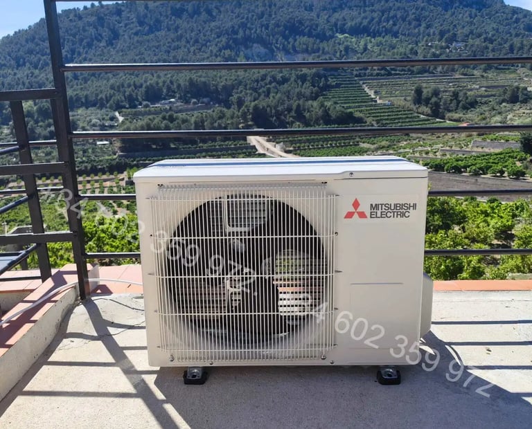 Split system AC installation