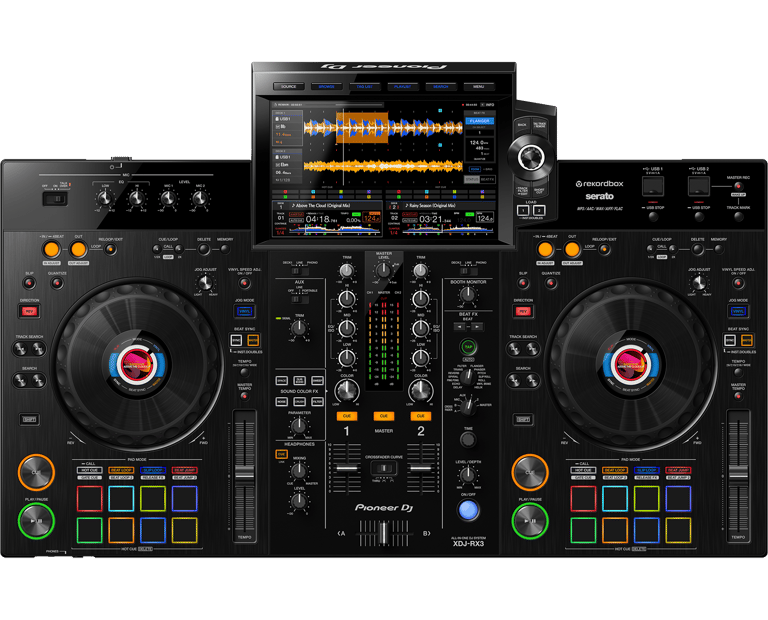 Pioneer DJ XDJ-RX3 sistema DJ todo en uno de 2 canales con pantalla táctil para alquiler en eventos y sesiones DJ
