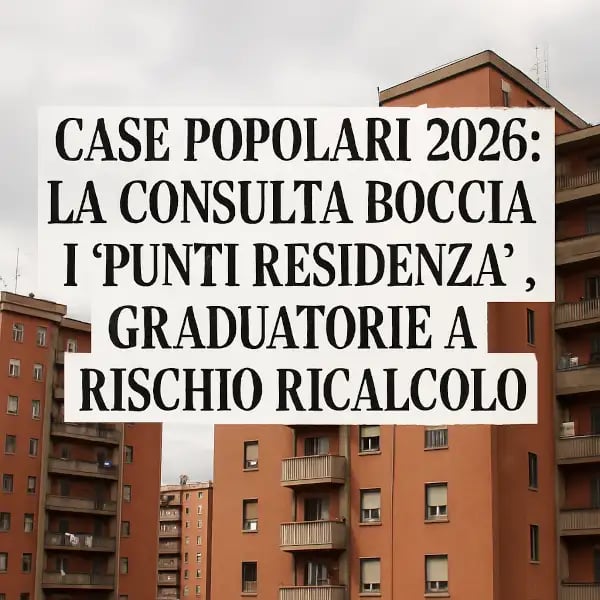 Condizioni alloggi popolari 2026