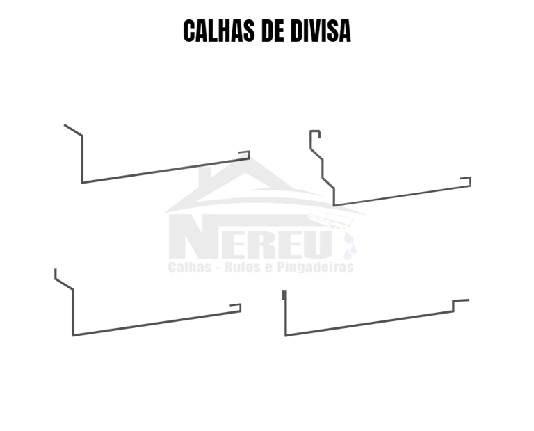 modelos de calha de divisa