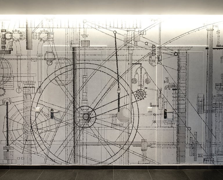 Skaitmeninė spauda biuro interjerui