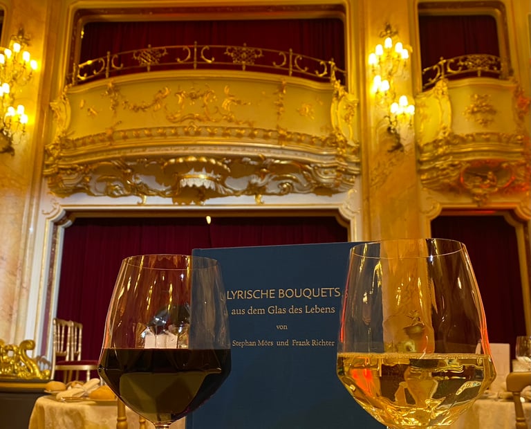 Cover des Gedichtbandes Lyrische Bouquets aus dem Glas des Lebens von Frank L. Richter