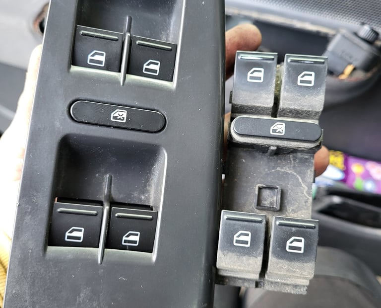 сервис замена на копчиња prekinuvaci за прозор стакло servis tuning garage up skopje