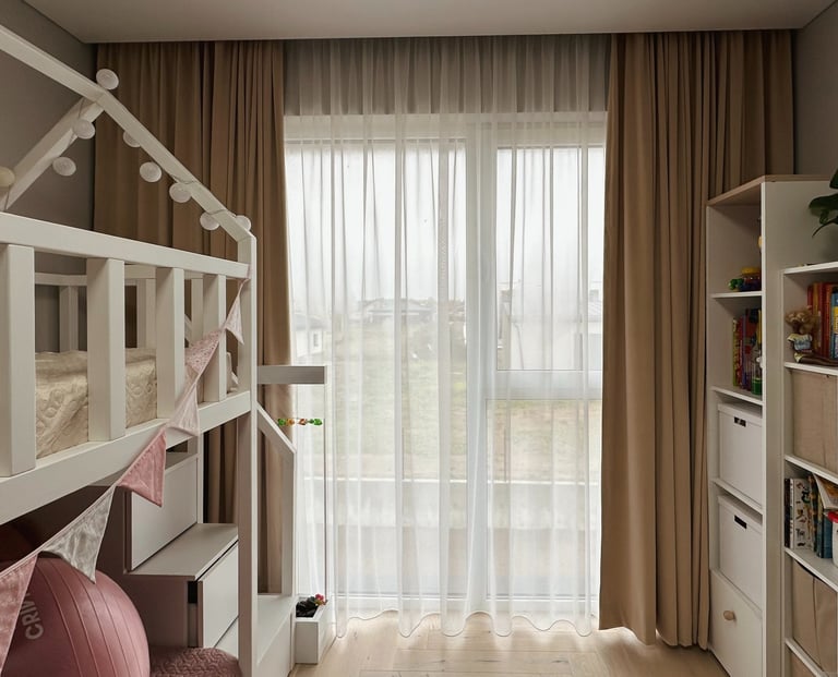 vaiko kambario užuolaidos