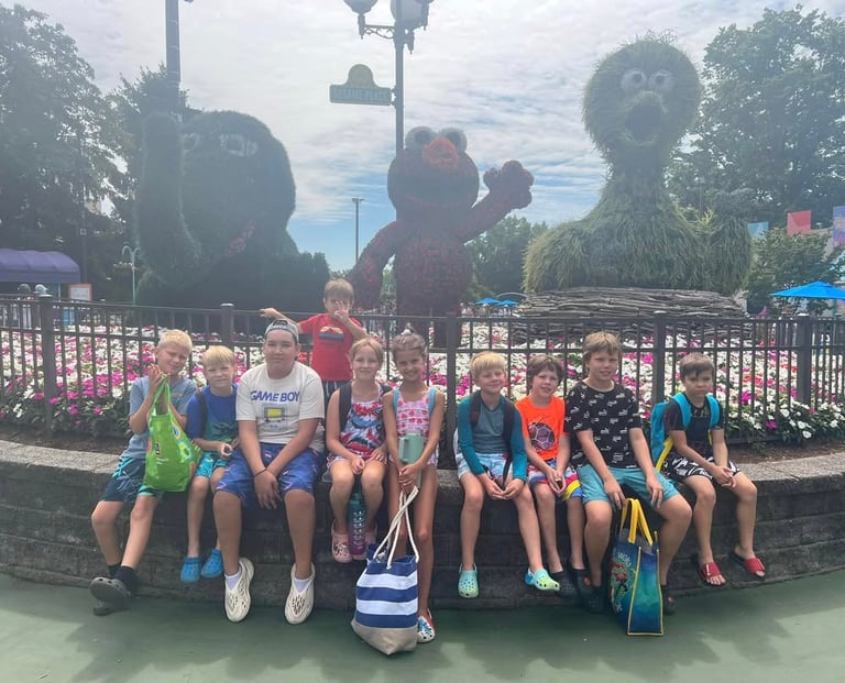 Children exploring nature at Kids Land Daycare, Warminster