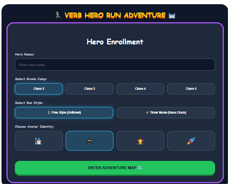 Learning Verb Game for kids