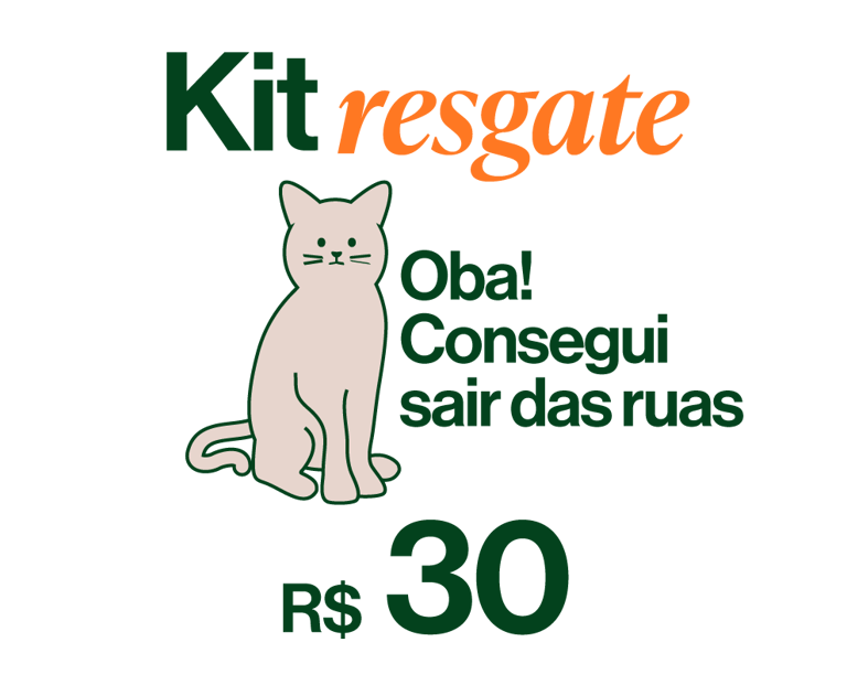 descrição do "kit resgate" que custa R$30
