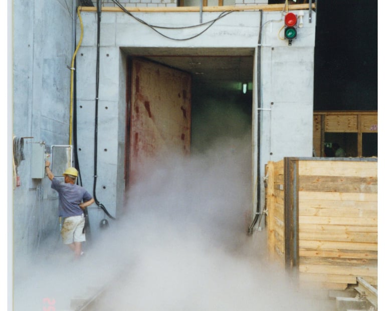 Opening of the material lock at the Audi tunnel project, Ingolstadt, Germany