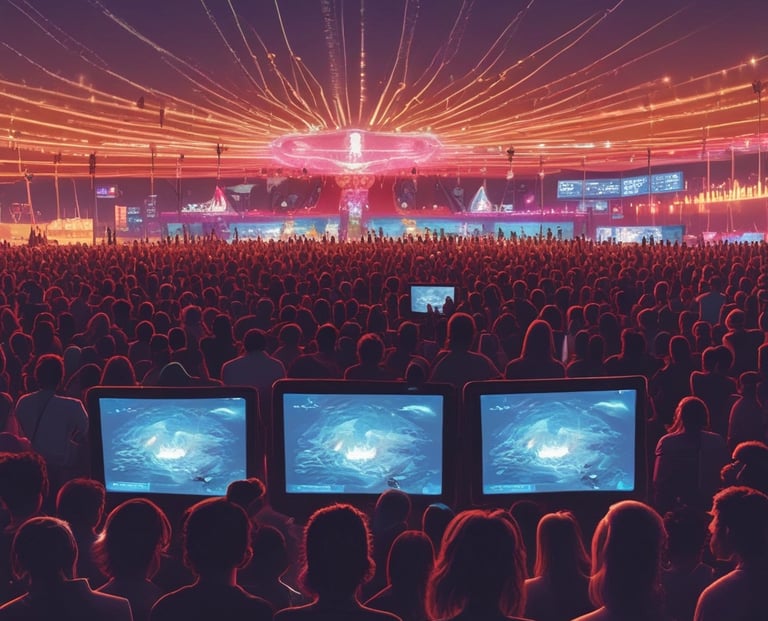 A professional camera setup on a tripod is positioned outdoors with various cables and audio equipment visible. The camera is pointed towards an area with a white gate in the background and some red and black wiring running along the ground. Next to the camera is a field audio recorder mounted on another tripod, covered with a protective case.