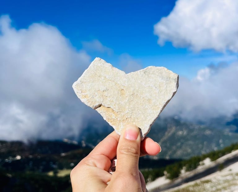 Heart-shaped stone
