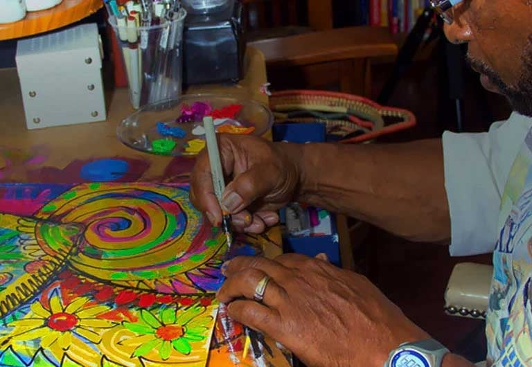 Gallery of Lovely Things image of Charles Bibbs painting