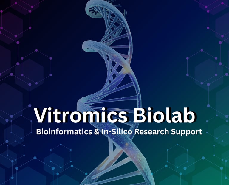 Vitromics Biolab providing in-silico research and bioinformatics support