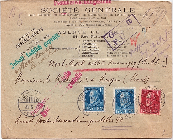 As a financial document, this letter was examined by the LILLE bank control office