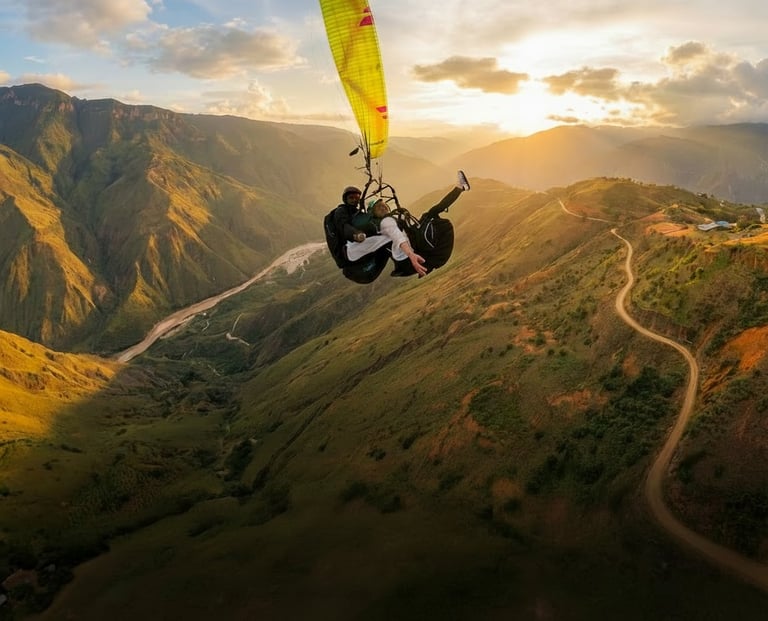 parapente cañon del chicamocha