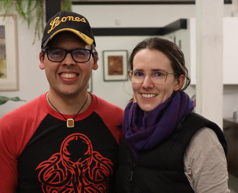 Filmmaker Javier Badillo and partner Nat Marshik