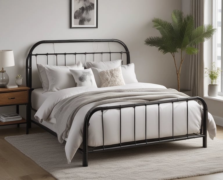 Metal double bed affiliat link.