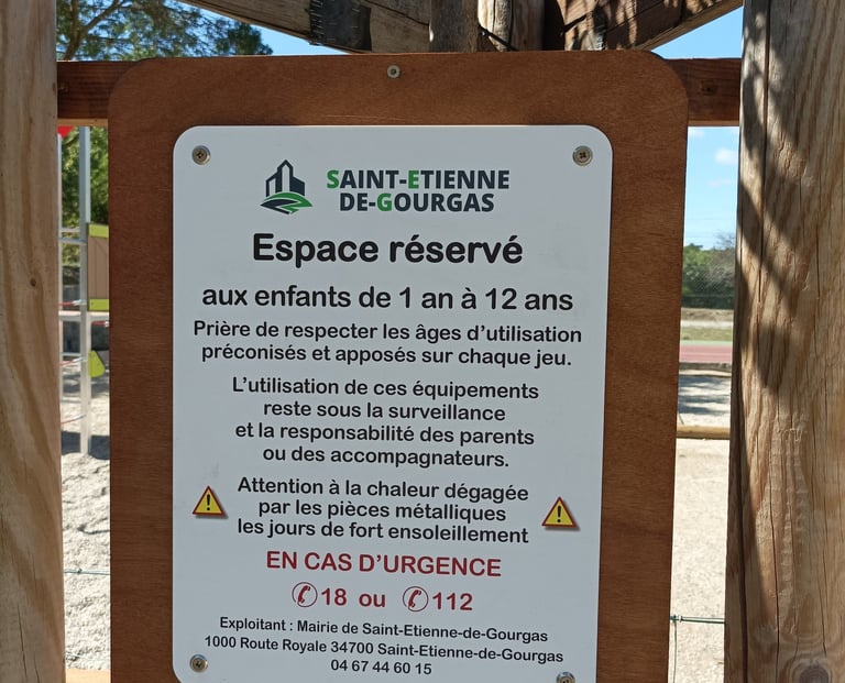 Playground regulations