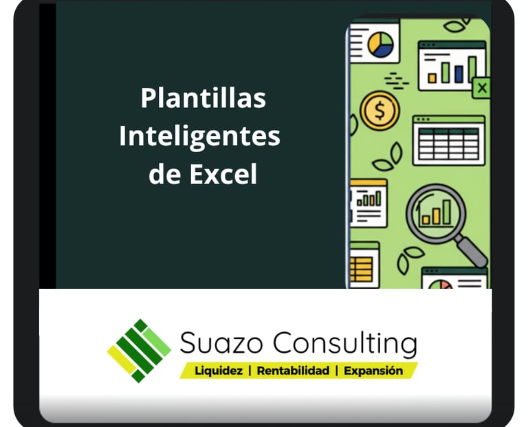 Plantilla inteligente de Excel con panel de control financiero mensual para visualizar flujo de caja